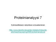 Proteiinianalyysi 7