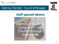 Getting Started: CountryManager PowerPoint PPT Presentation