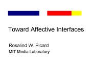Toward Affective Interfaces