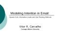 Modeling Intention in Email: Speech Acts, Information Leaks and User Ranking Methods PowerPoint PPT Presentation