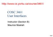 COSC 3461 User Interfaces