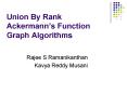 Union By Rank Ackermann PowerPoint PPT Presentation