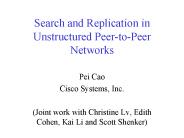 Search and Replication in Unstructured Peer-to-Peer Networks