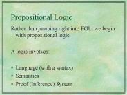 Propositional Logic