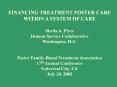 FINANCING TREATMENT FOSTER CARE PowerPoint PPT Presentation