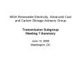 MGA Renewable Electricity, Advanced Coal and Carbon Storage Advisory Group Transmission Subgroup Mee PowerPoint PPT Presentation