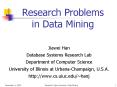 Research Problems in Data Mining PowerPoint PPT Presentation