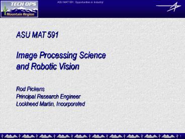 Mountain Region Arizona Engineering Capabilities