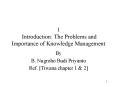 1 Introduction: The Problems and Importance of Knowledge Management PowerPoint PPT Presentation