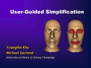 User-Guided Simplification