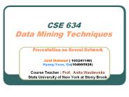 CSE 634 Data Mining Techniques