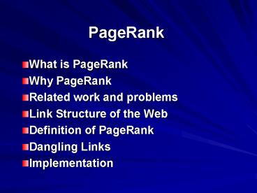 PageRank