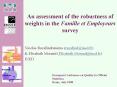An assessment of the robustness of weights in the Famille et Employeurs survey PowerPoint PPT Presentation