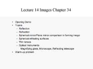 Lecture 14 Images Chapter 34