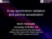 X-ray synchrotron radiation and particle acceleration
