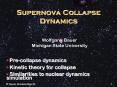 Supernova Collapse Dynamics PowerPoint PPT Presentation