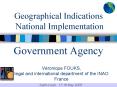Geographical Indications National Implementation Government Agency PowerPoint PPT Presentation