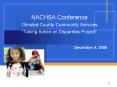 NACHSA Conference Olmsted County Community Services Taking Action on Disparities Project PowerPoint PPT Presentation