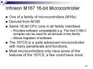 Infineon M167 16-bit Microcontroller