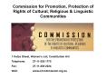 Commission for Promotion, Protection of Rights of Cultural, Religious PowerPoint PPT Presentation