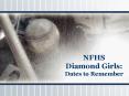 NFHS Diamond Girls: Dates to Remember PowerPoint PPT Presentation