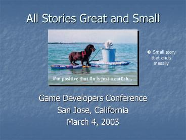 All Stories Great and Small