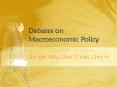 Debates on Macroeconomic Policy PowerPoint PPT Presentation