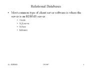 Relational Databases