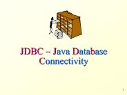 PPT – Introduction of Java JDBC PowerPoint presentation | free to ...