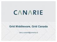 Grid Middleware, Grid Canada
