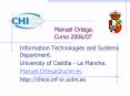 Manuel Ortega. Curso 2006/07 PowerPoint PPT Presentation