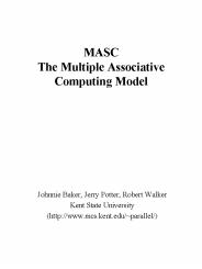 MASC The Multiple Associative Computing Model