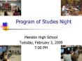 Program of Studies Night PowerPoint PPT Presentation