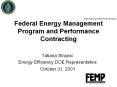 Federal Energy Management Program and Performance Contracting PowerPoint PPT Presentation