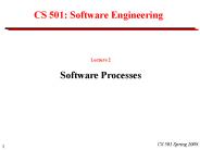 CS 501: Software Engineering