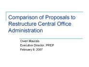 Comparison%20of%20Proposals%20to%20Restructure%20Central%20Office%20Administration