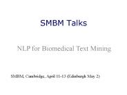 SMBM Talks