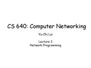 Yu-Chi Lai Lecture 3 Network Programming