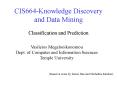 CIS664-Knowledge Discovery and Data Mining PowerPoint PPT Presentation