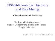 CIS664-Knowledge Discovery and Data Mining