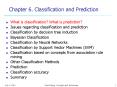 Chapter 6. Classification and Prediction PowerPoint PPT Presentation