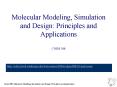 Molecular Dynamics and Molecular Modeling CHEM 388 PowerPoint PPT Presentation