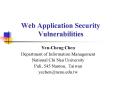 Web Application Security Vulnerabilities PowerPoint PPT Presentation