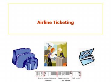 ??????????????????? Airline Ticketing