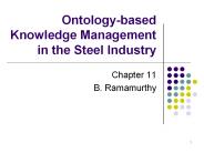 Ontology-based Knowledge Management in the Steel Industry