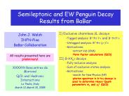 Semileptonic and EW Penguin Decay Results from BaBar