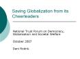 Saving Globalization from its Cheerleaders