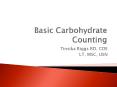 Basic Carbohydrate Counting PowerPoint PPT Presentation