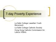 7-day Poverty Experience