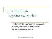 Soft Constraints:   Exponential Models